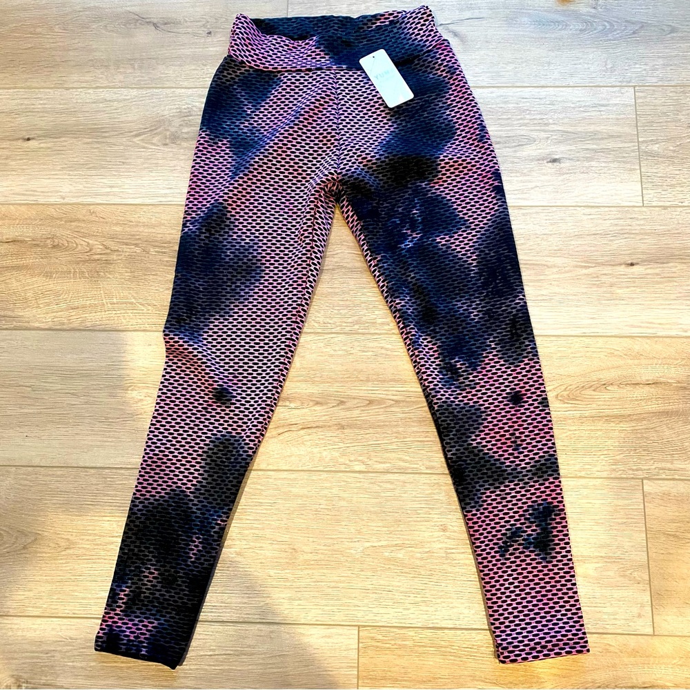 Yuna Fashion Tie-Dye Yoga Pants Leggings Scrunch Butt Size S/M